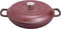 Bruntmor 3.8 Quart Enamel Cast Iron Dutch Oven - Even Heat Braiser