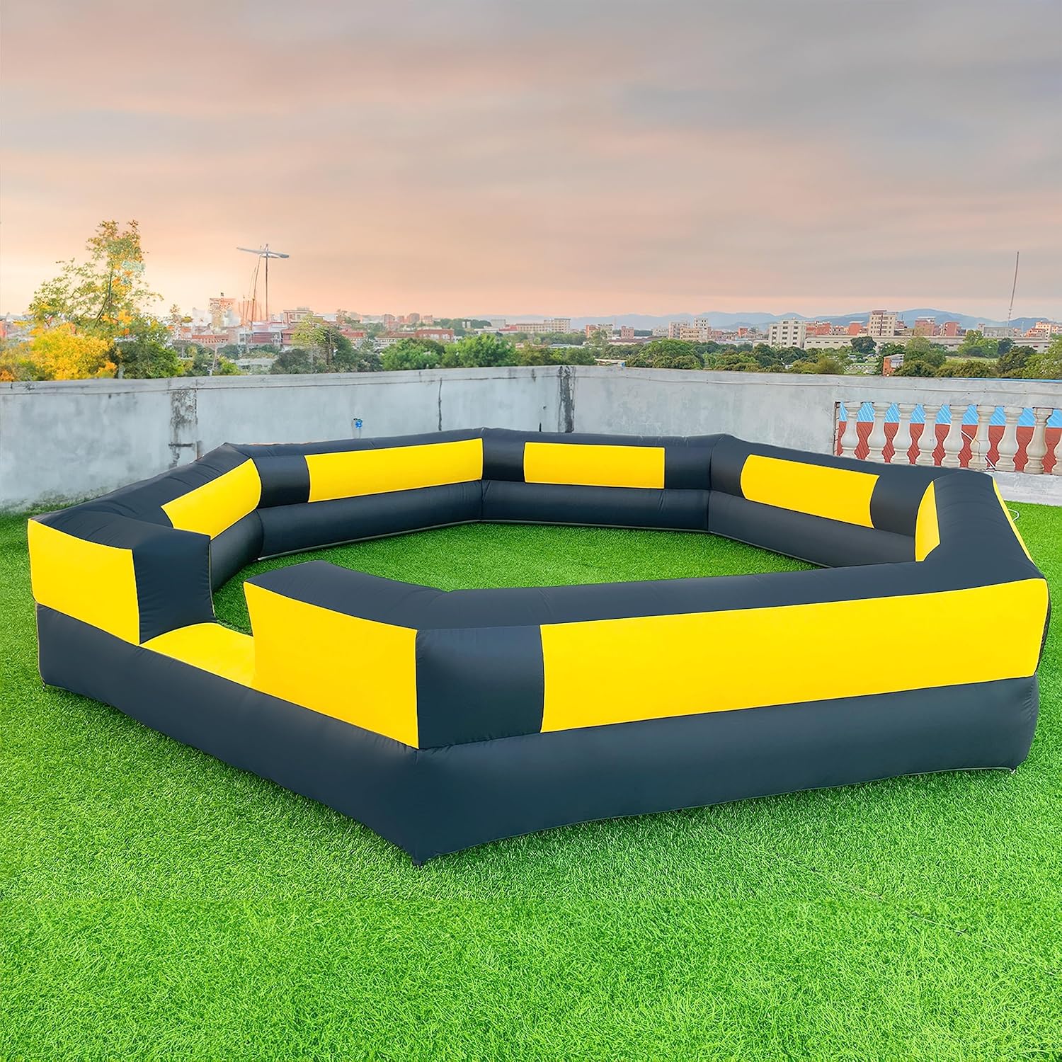 WARSUN 15FT Inflatable Gaga Ball Pit for Fun Family Activities