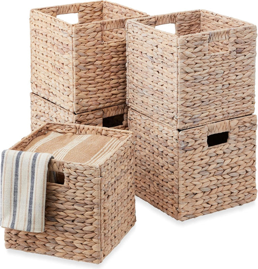 10.5x10.5in Pack of 5 Cube Storage Baskets for Organizing