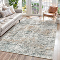 Abstract Rug 5x7 Machine Washable Area Rug - Low Pile Accent