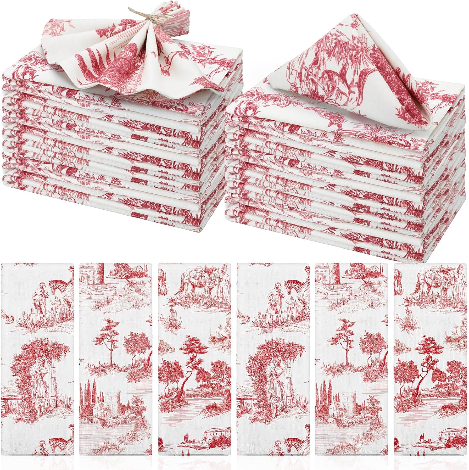 Reusable Cloth Napkins 15 x 15 Inch for Elegant Dining Events