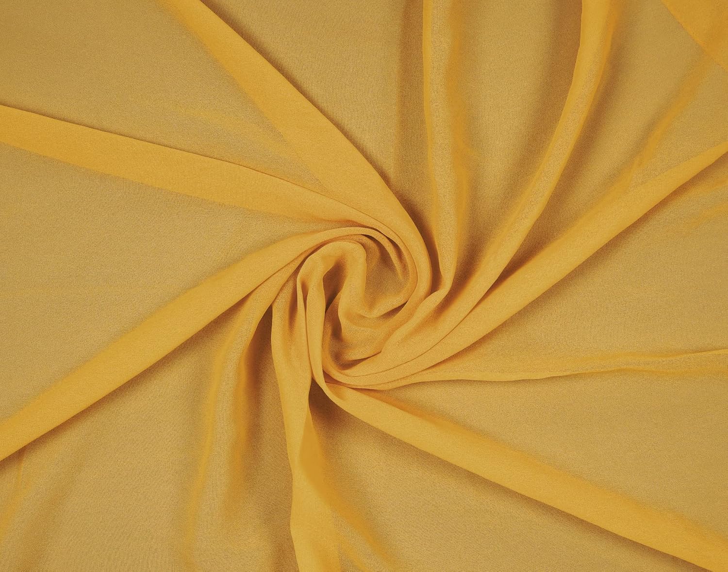 MDS Pack of 20 Yard Gold Chiffon Fabric for Wedding Decor