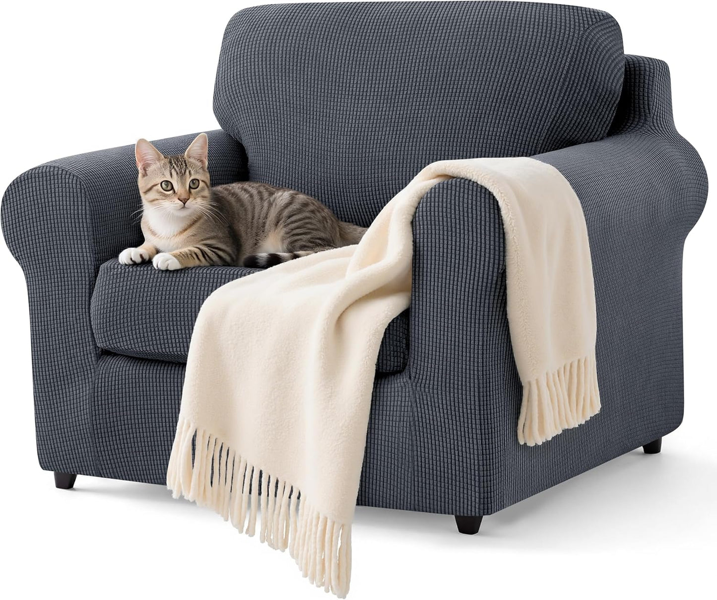 SUBRTEX 3 Pieces Stretch Sofa Slipcover Sets for Oversize Sofa