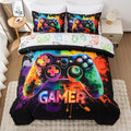 Tie Dye Game Console Comforter Set for Kids - Fun and Cozy Bedding