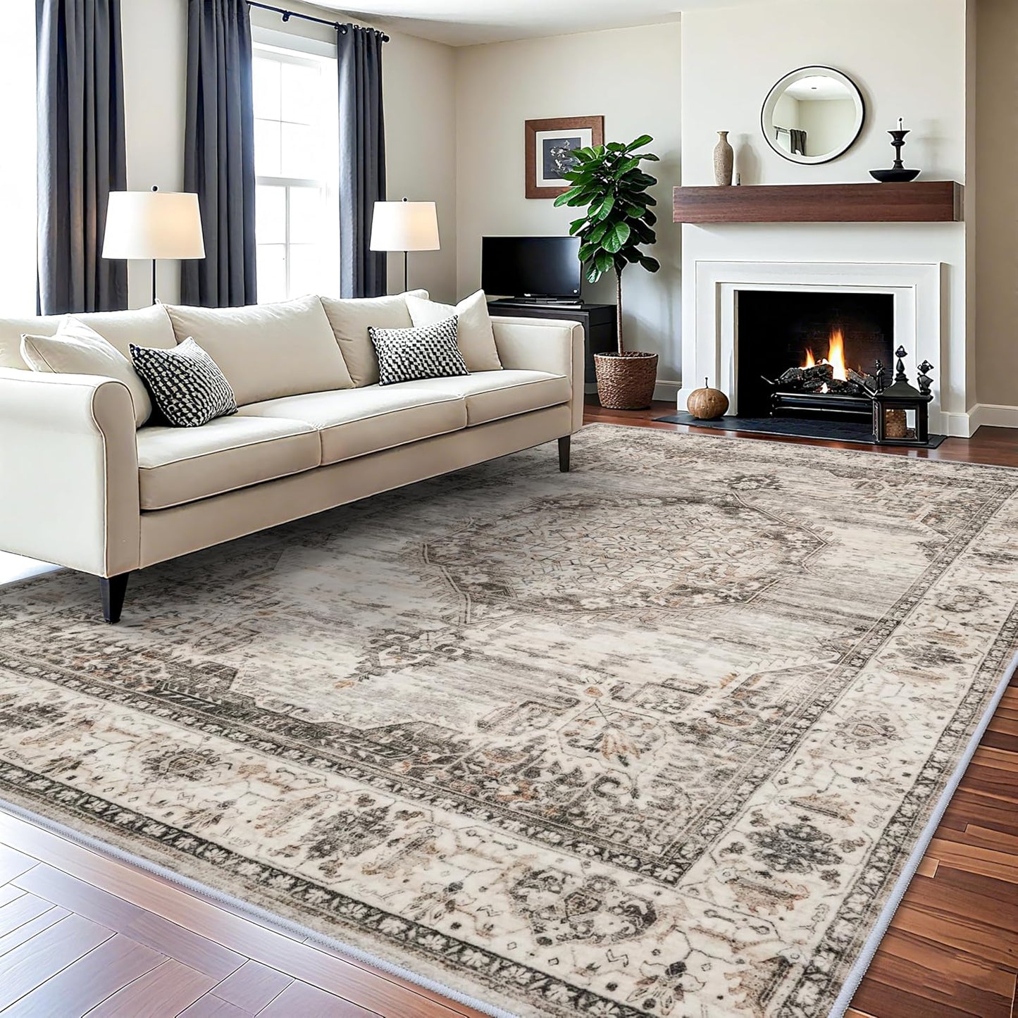 YOUFORTONG 10x12 Area Rug Washable for Living Room