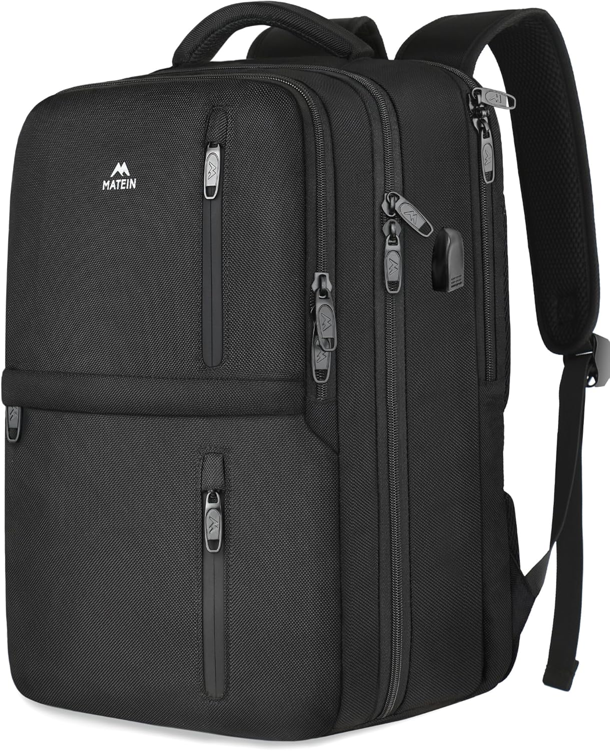 MATEIN Travel Laptop Backpack with USB Port & Shoe Compartment