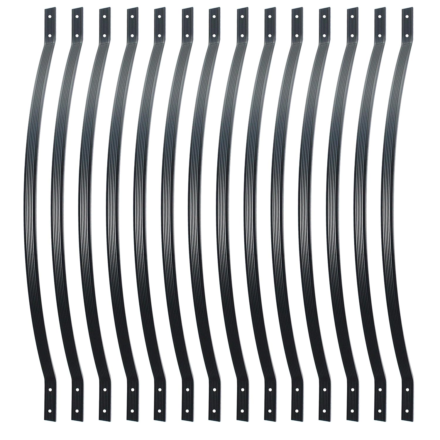 32-1/4 Inches Grooved Aluminum Deck Balusters for Railing