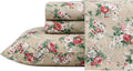 King Cotton Percale Sheets - Ashfield Beige King Bedding Set