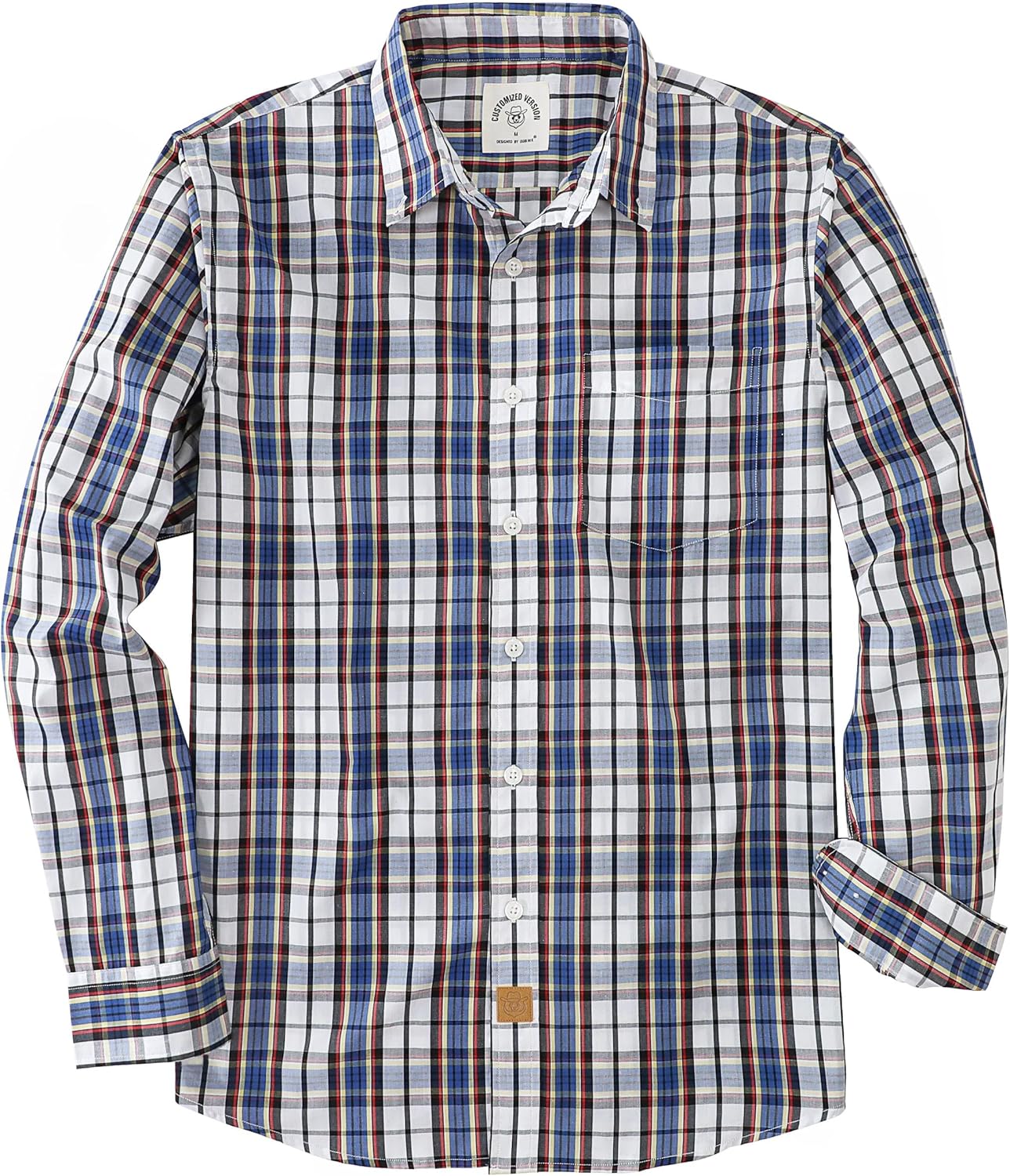 Dubinik Mens Long Sleeve Button Up Shirts for Casual Style