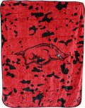 College Covers Everything Comfy Arkansas Razorbacks Huge Raschel Throw