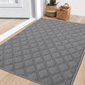 BEQHAUSE Non-Slip Washable Dirt Trapper Door Mat for Home Use