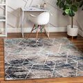 Unique Loom Trellis Frieze Area Rug - Geometric 3 ft 3 in Square