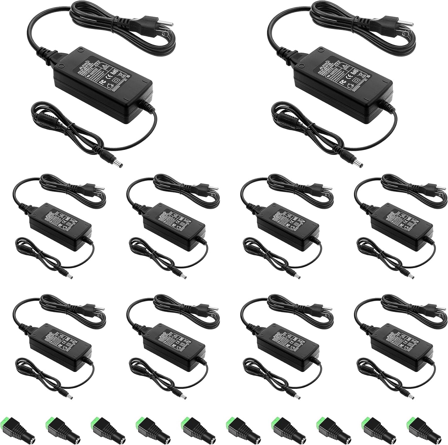 ALITOVE 12V Power Supply - Reliable 60W Transformer for LED Strips & Devices