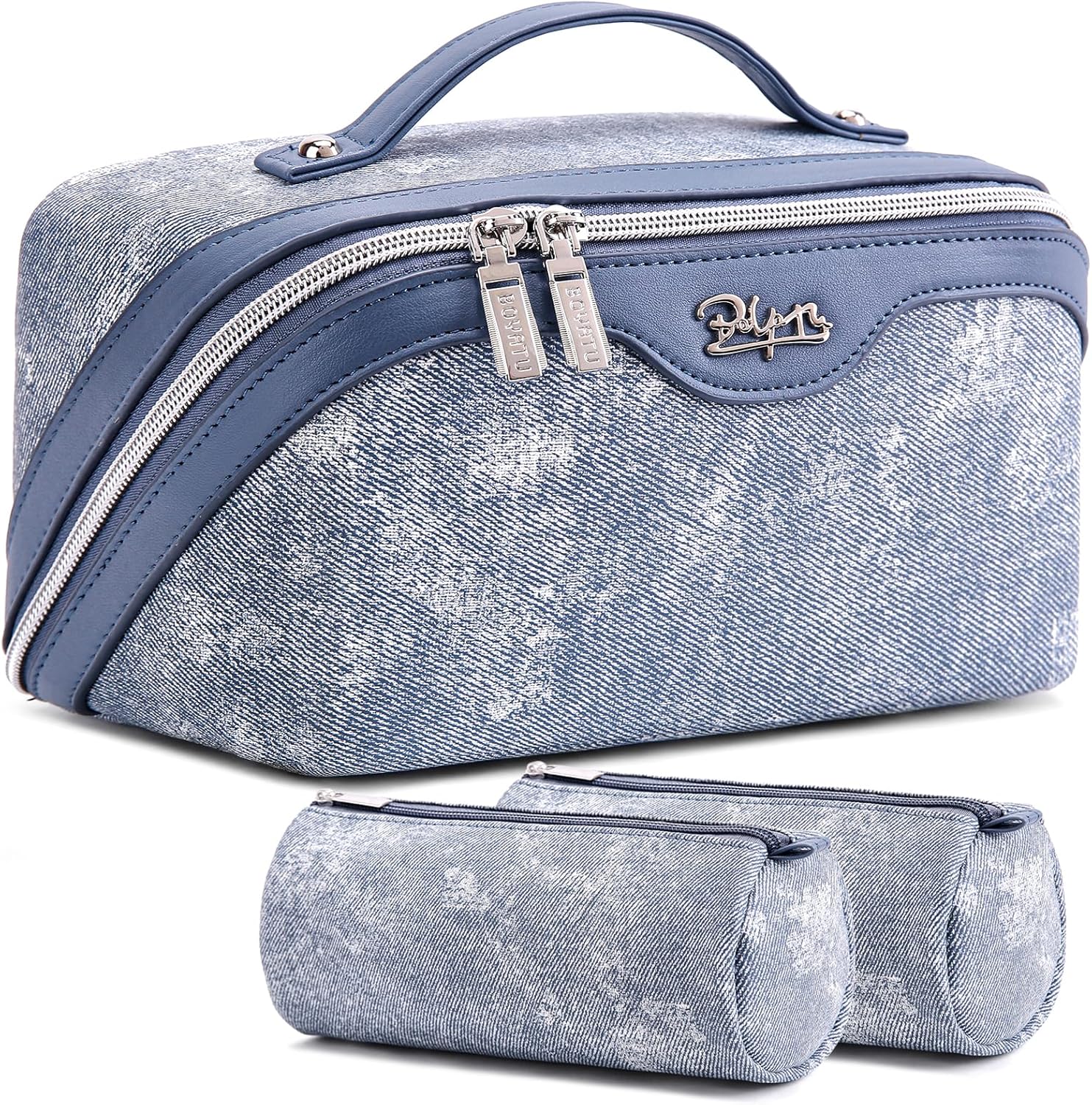 Travel Makeup Bag Set for Women - Large Capacity Cosmetic Bags