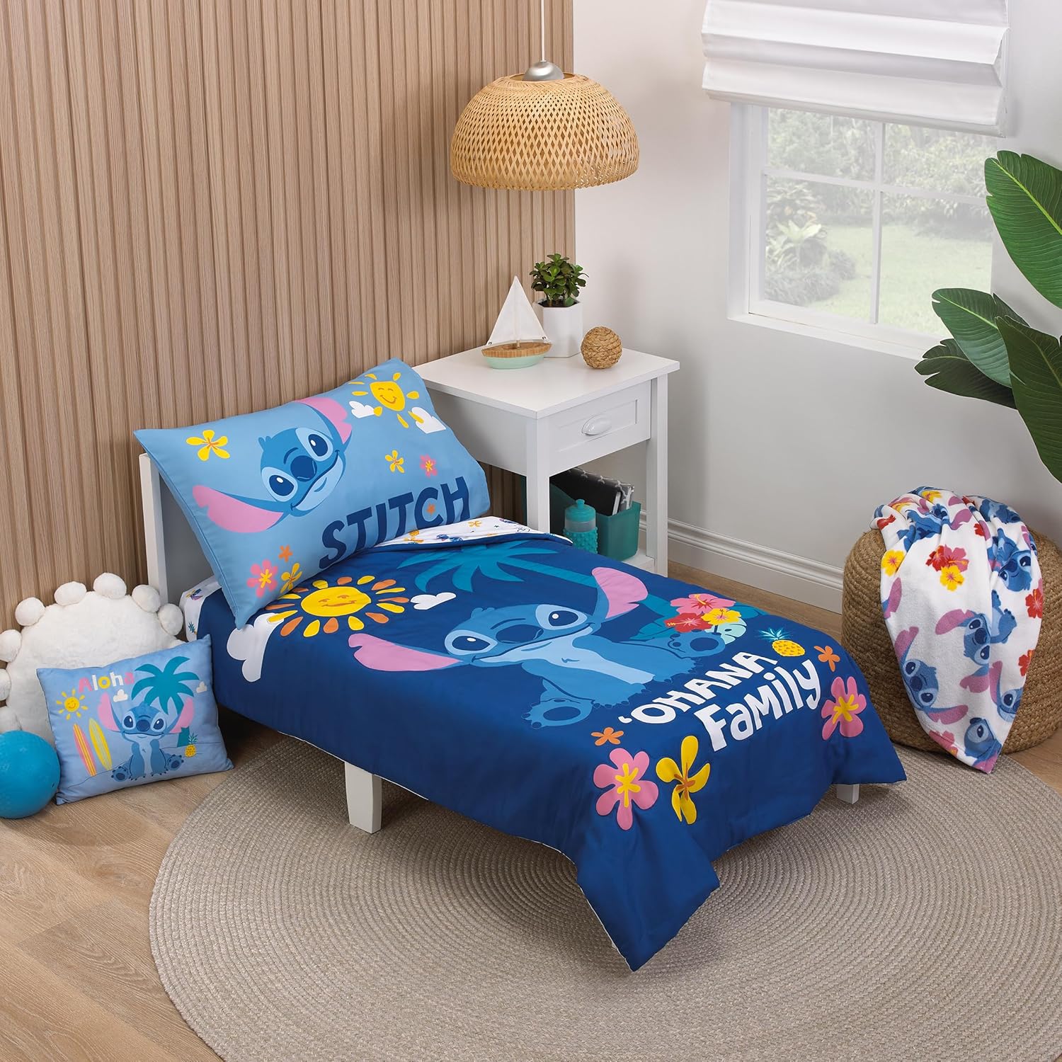 NoJo Disney S is for Stitch Toddler Bed Set for Fun Sleep