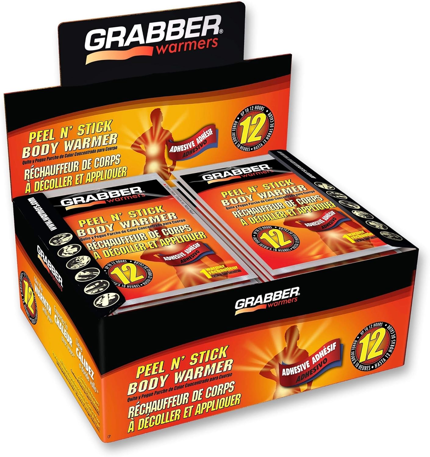 Grabber Warmers 12+ Hours Peel N' Stick Body Warmer 40-Count