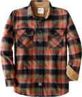 Dubinik Mens Flannel Shirt Long Sleeve Plaid - Warm, Soft Cotton it