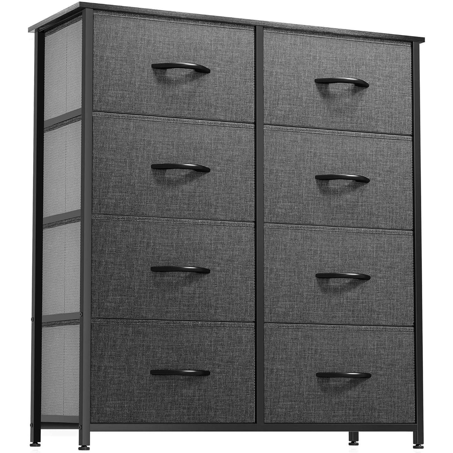 DWVO Fabric Dresser with 8 Drawers for Bedroom and Living Room