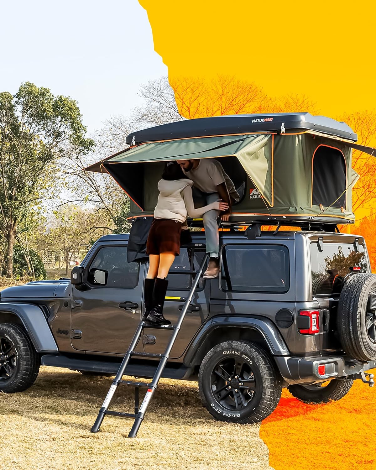 Naturnest Rooftop Tent: 4 Season Hardshell Bliss