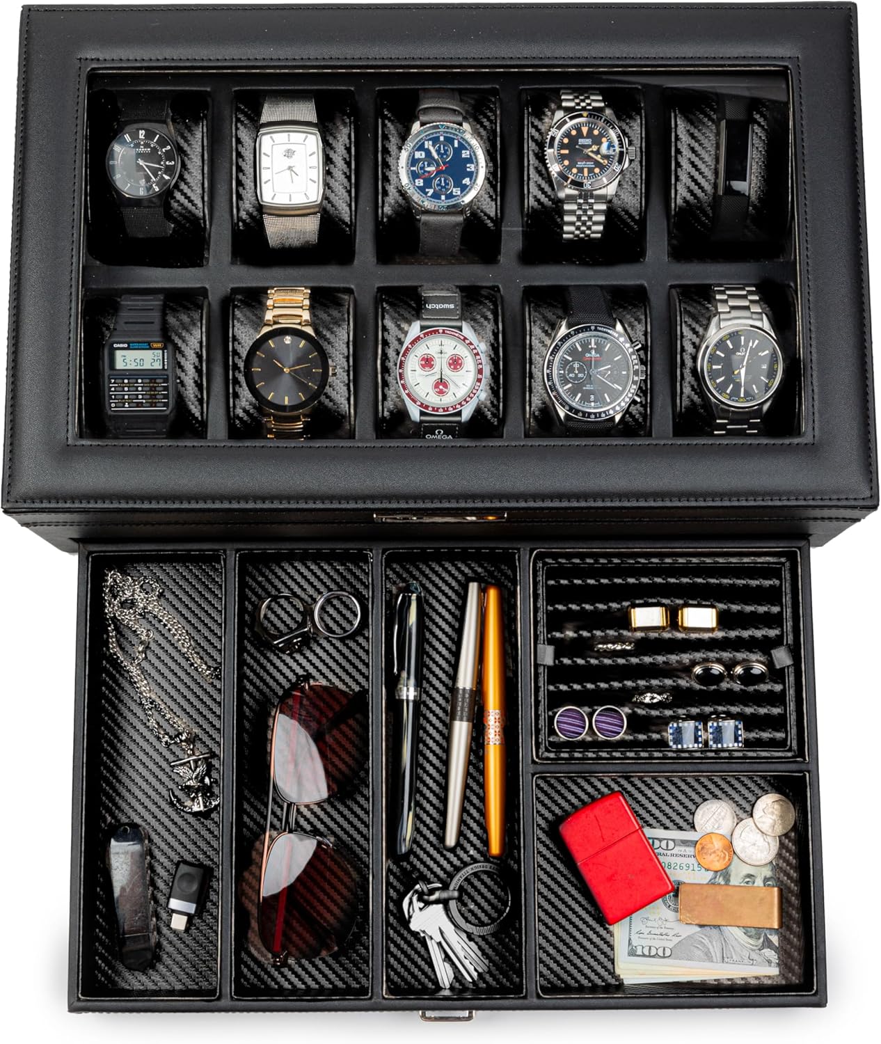 HOUNDSBAY Yachtsman Large Watch Box - Stylish Storage Solution