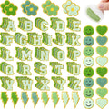 Chenille Iron On Patches 136 Pc Set - Sage Green Styles for DIY