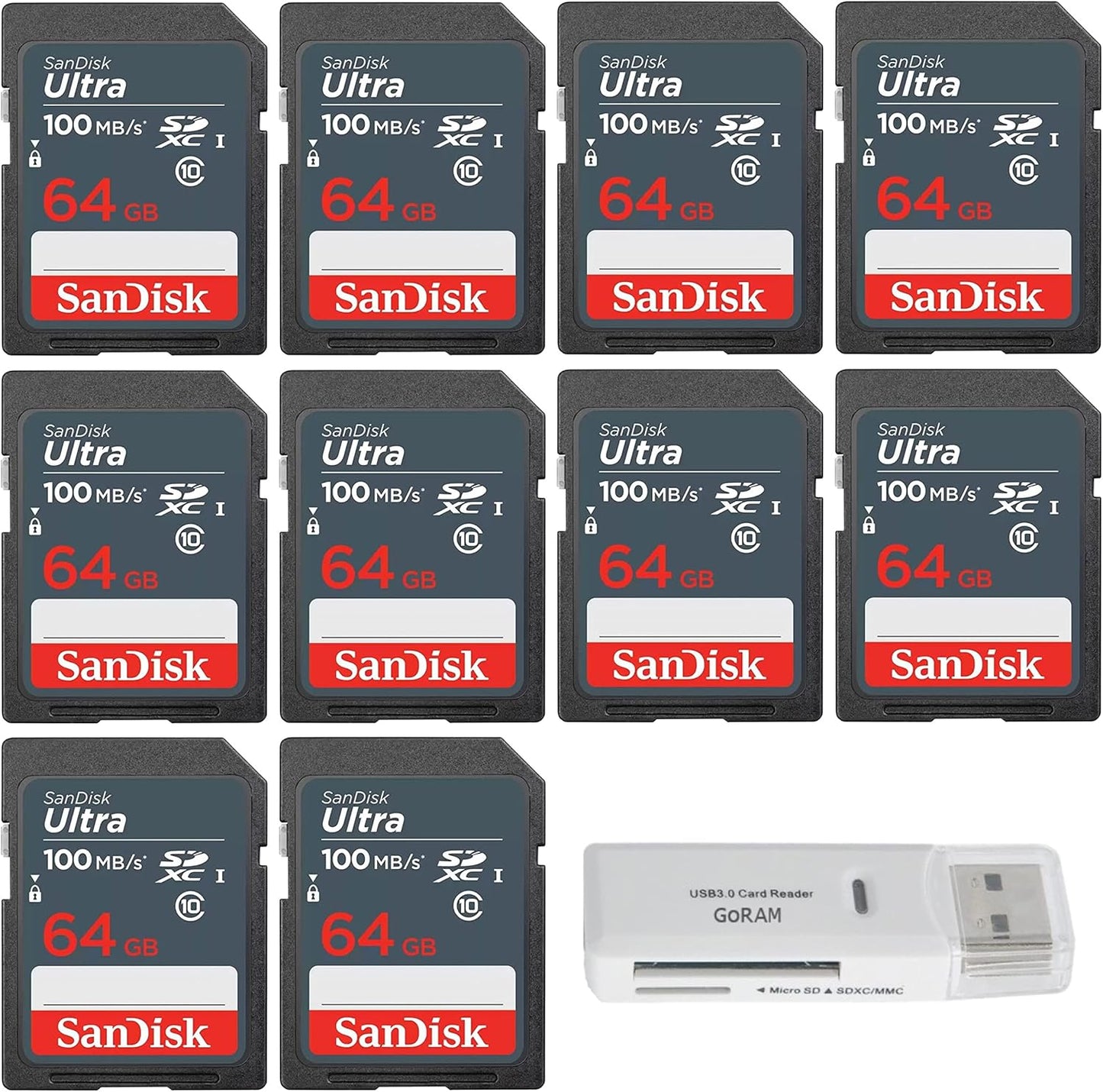 High-Speed 64GB Memory Card & Reader Bundle
