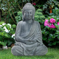 Outdoor Buddha Large Statue 20in Meditative Zen Garden Decor