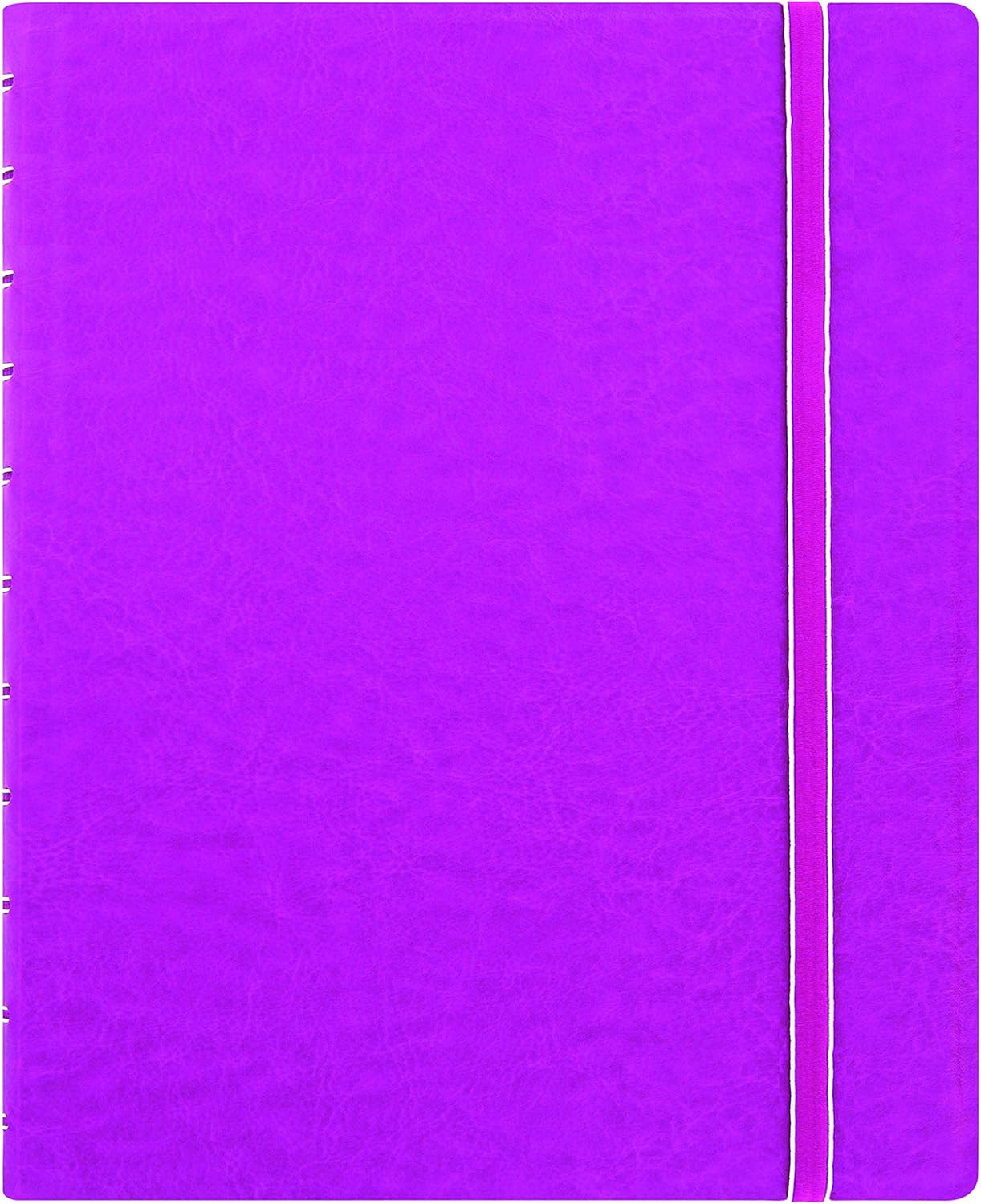 Filofax Refillable Notebook Classic - Elegant Leather-Look Cover, Flexible Pages - Fuchsia, Letter Size