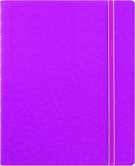 Filofax Refillable Notebook Classic - Elegant Leather-Look Cover, Flexible Pages - Fuchsia, Letter Size