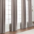 Chanasya Premium Solid Velvet Curtains 52 in x 84 in - Taupe