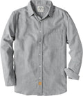 Dubinik Flannel Shirt for Men Plaid Button-Down Long