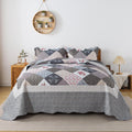 Twin Quilt Bedding Set - Lightweight Reversible Microfiber Quilt