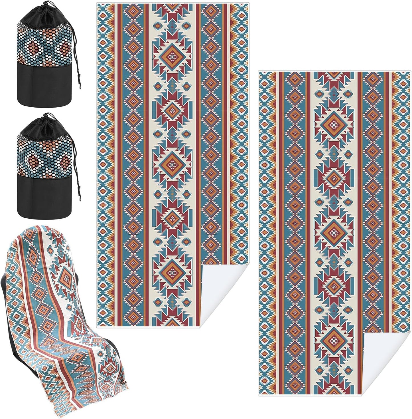 2 Pack Car Seat Towel Covers for Post Workout Sweat Protection