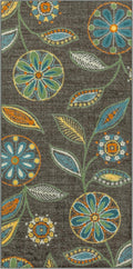 Maples Rugs Reggie Floral Runner Rug 2ft6ft x 5ft - Washable, Non Slip