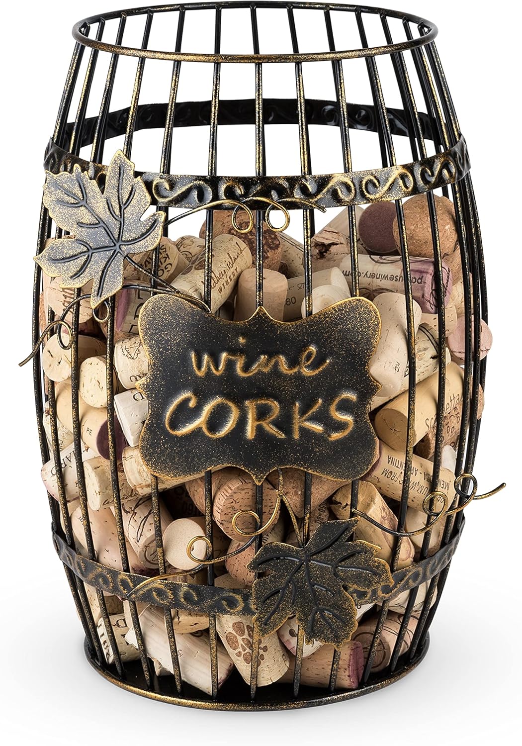 True Display Wine Cork Holder - Rustic Barrel Design for Decor
