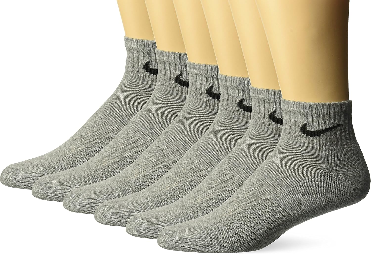 NIKE Performance Cushion Quarter Socks with Bag for Comfort