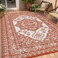 Outdoor Rug 9x18 ft Waterproof Reversible Plastic Straw Rug - Durable