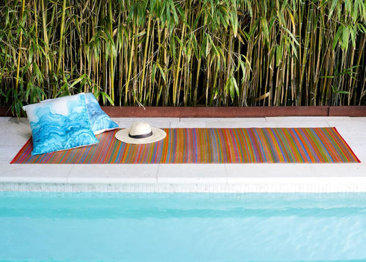 Fab Habitat Outdoor Rug - Waterproof, Fade Resistant, Large Size