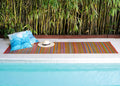 Outdoor Rug 4 x 6 ft - Waterproof, Fade Resistant Striped Patio Rug