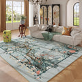 5x7 Chinoiserie-Style Floral Vintage Washable Rug - Soft, Non-Slip