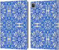 Head Case Designs Micklyn Le Feuvre Cobalt Blue Floral Leather iPad