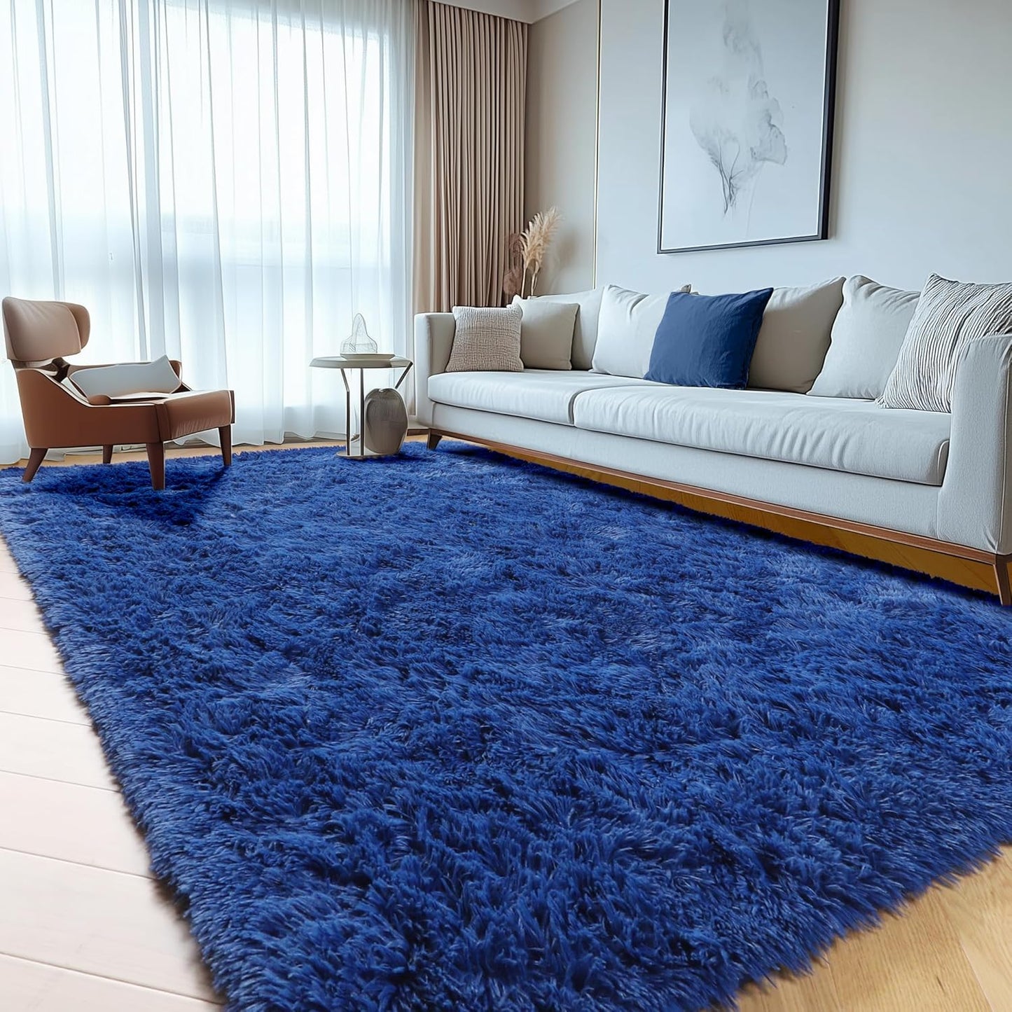 ONASAR Navy Blue 6x9 Area Rugs for Living Room and Bedroom