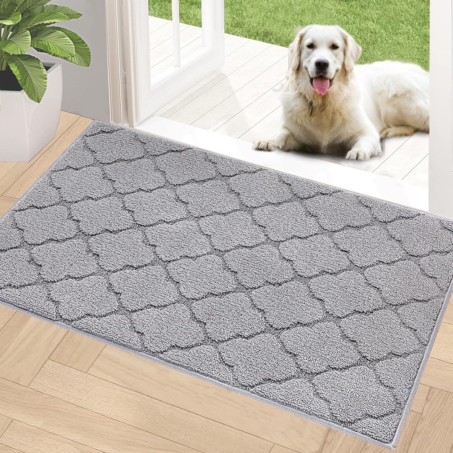 Timo Indoor Doormat 36x59 Absorbent Non Slip Rug for Entryway