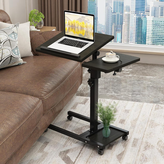 TigerDad Mobile Adjustable Height Laptop Stand for Comfort