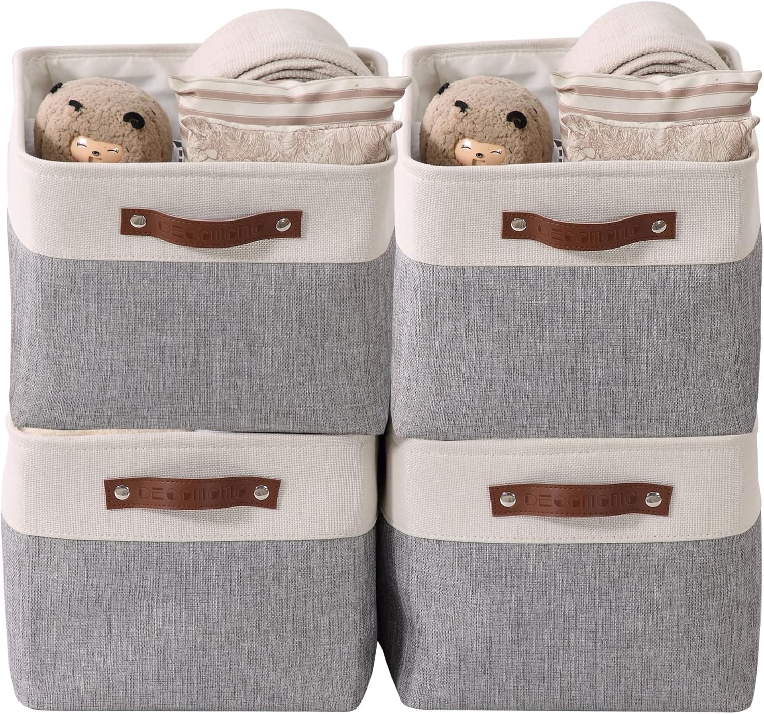 DECOMOMO Storage Baskets for Shelves - Organize Your Space