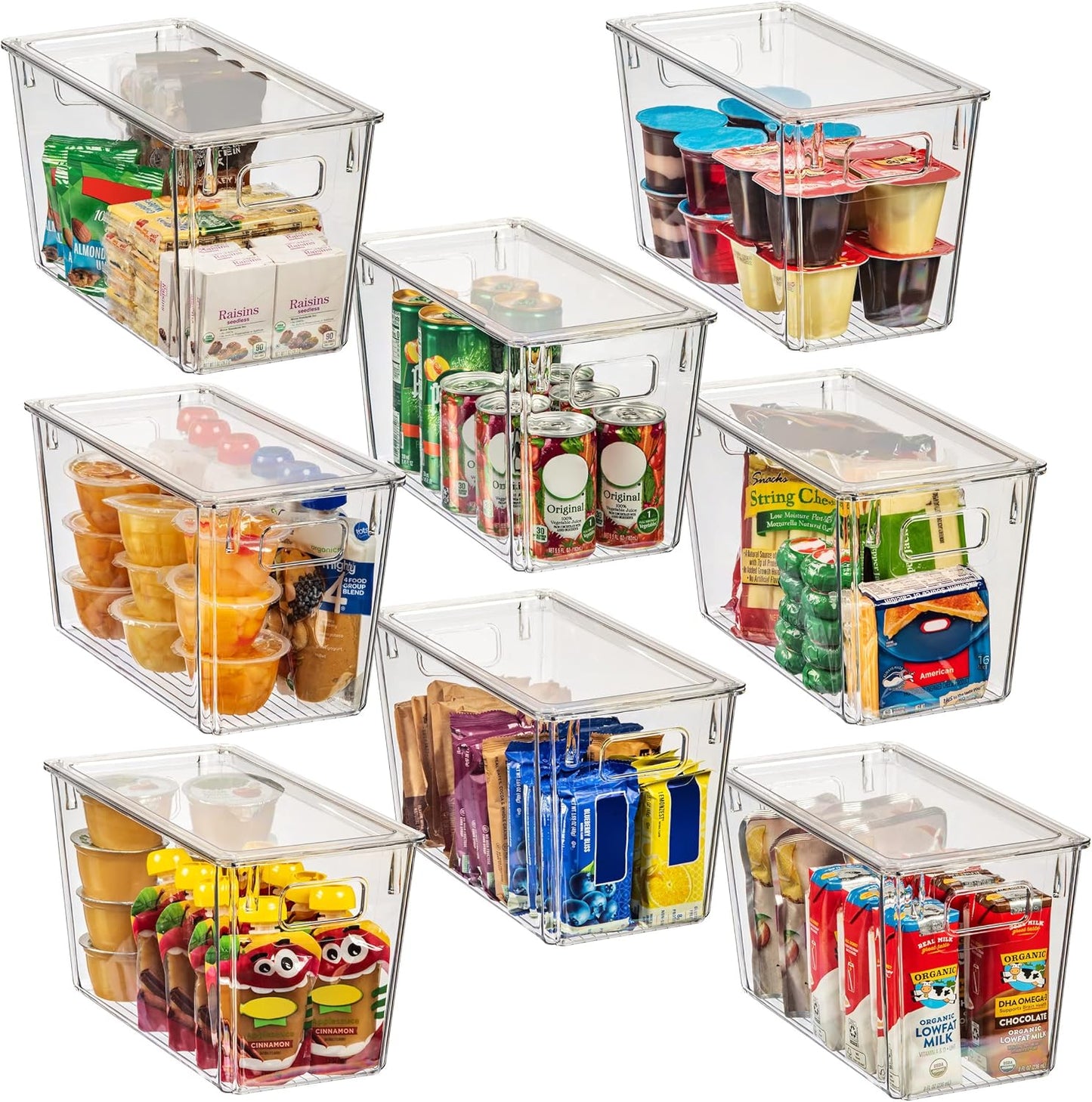 ClearSpace Modern Plastic Storage Bins for Kitchen Organization
