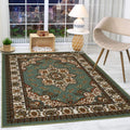 Antep Rugs Oriental 5x7 Non-Skid Area Rug - Low Profile Comfort