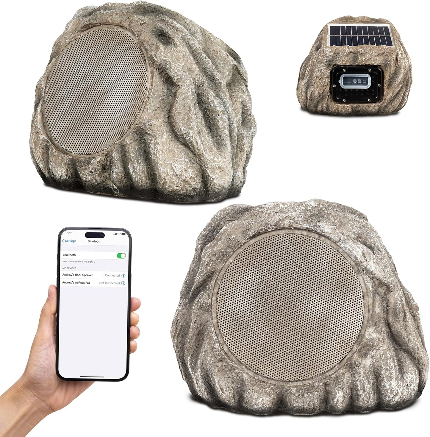 Homewell Solar Rock Speakers - 9 Unit Multi-Link