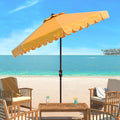 Venice Navy and White 9ft Scallop Outdoor Tilt Umbrella - Fresh Accent