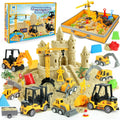 Sand Construction Site Kit - 37 Pcs Play Sand Art Kit for Kids